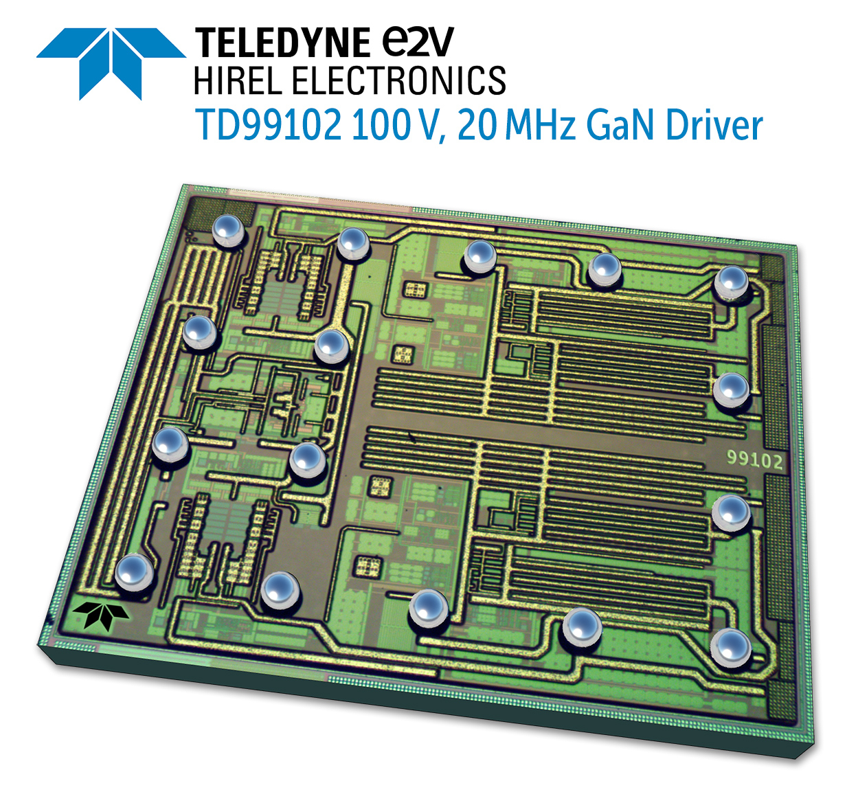 Teledyne e2v HiRel Announces New 100 V High-Speed 20 MHz FET and GaN Transistor Driver Flip Chip Die