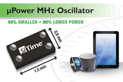 SiT8021 – 1 to 26 MHz – Ultra-Small µPower Oscillator