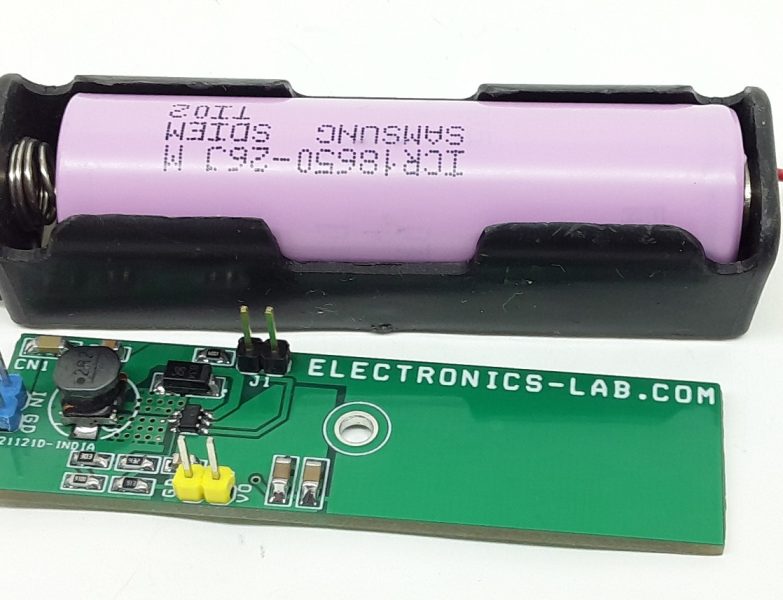 Li-Ion/Li-Po 18650 Battery to 5V Boost Converter