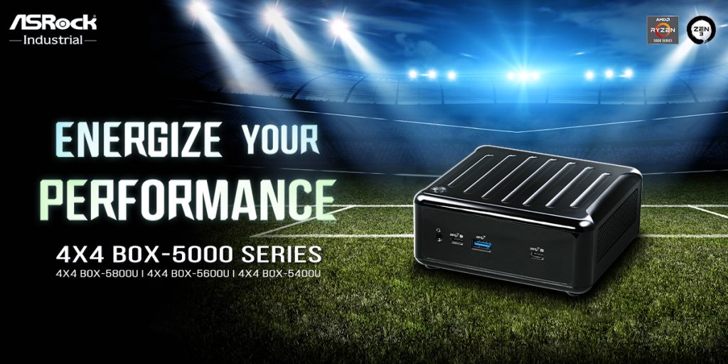 ASRock Industrial Unveils the 4X4 BOX-5000 Series with AMD Zen 3 Ryzen™ 5000 APUs for Energized Performance ASRock Industrial Unveils the 4X4 BOX-5000 Series with AMD Zen 3 Ryzen™ 5000 APUs for Energized Performance