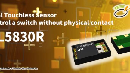 NJL5830R – Optical Touchless Sensor to control a switch without physical contact
