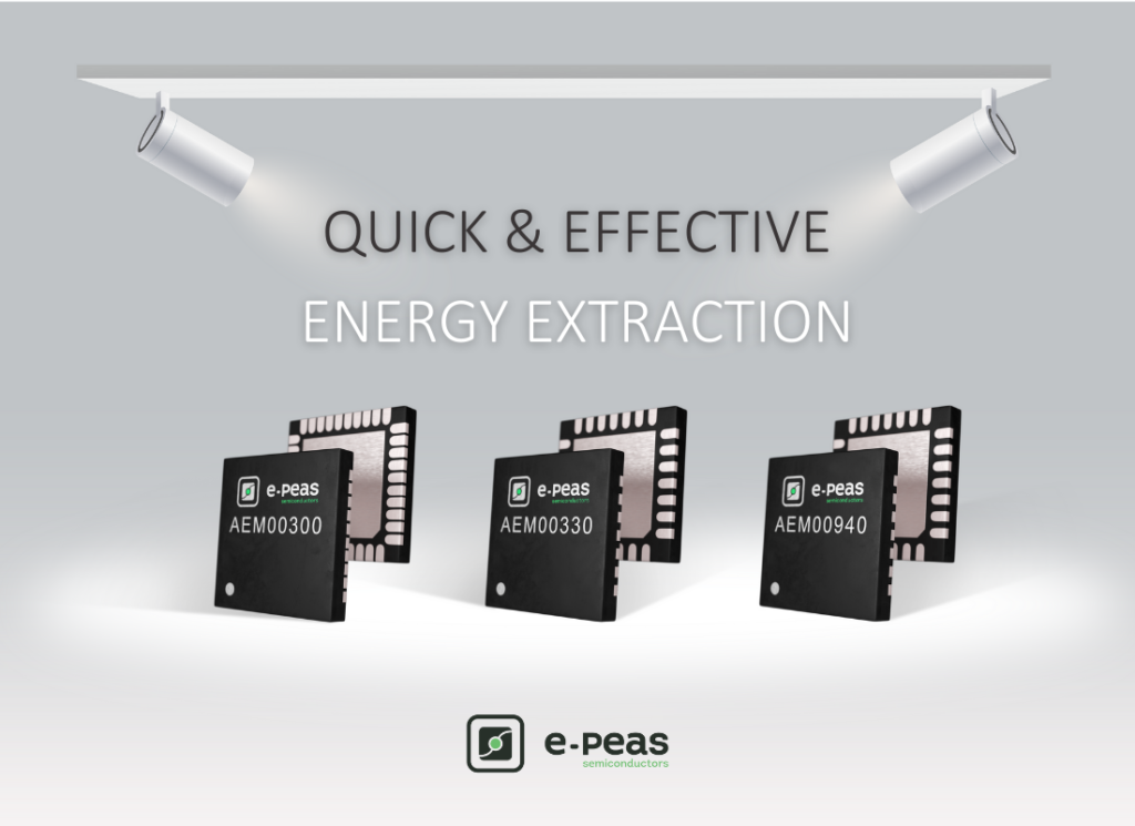 E-PEAS Unveils Constant Voltage PMICs for Intermittent Input Energy Harvesting Arrangements E-PEAS Unveils Constant Voltage PMICs for Intermittent Input Energy Harvesting Arrangements