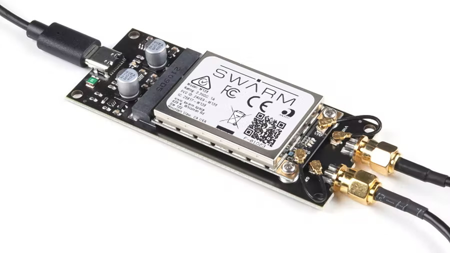SparkFun’s Swarm M138 Modem – Satellite Transceiver Breakout board SparkFun’s Swarm M138 Modem – Satellite Transceiver Breakout board
