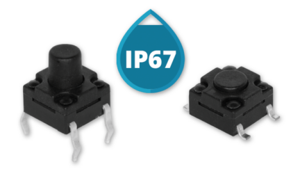 IP67 Rated Models Added to CUI Devices’ Tactile Switches Line