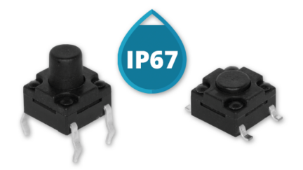 IP67 Rated Models Added to CUI Devices’ Tactile Switches Line