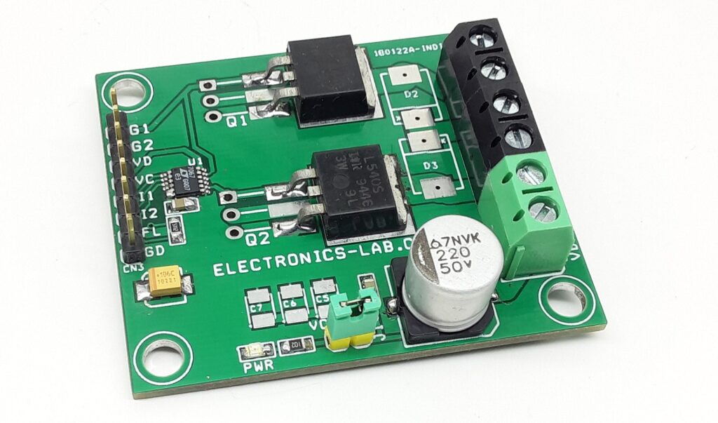 Dual MOSFET Driver – Two Channel DC SSR Using MOSFETS & Gate Driver