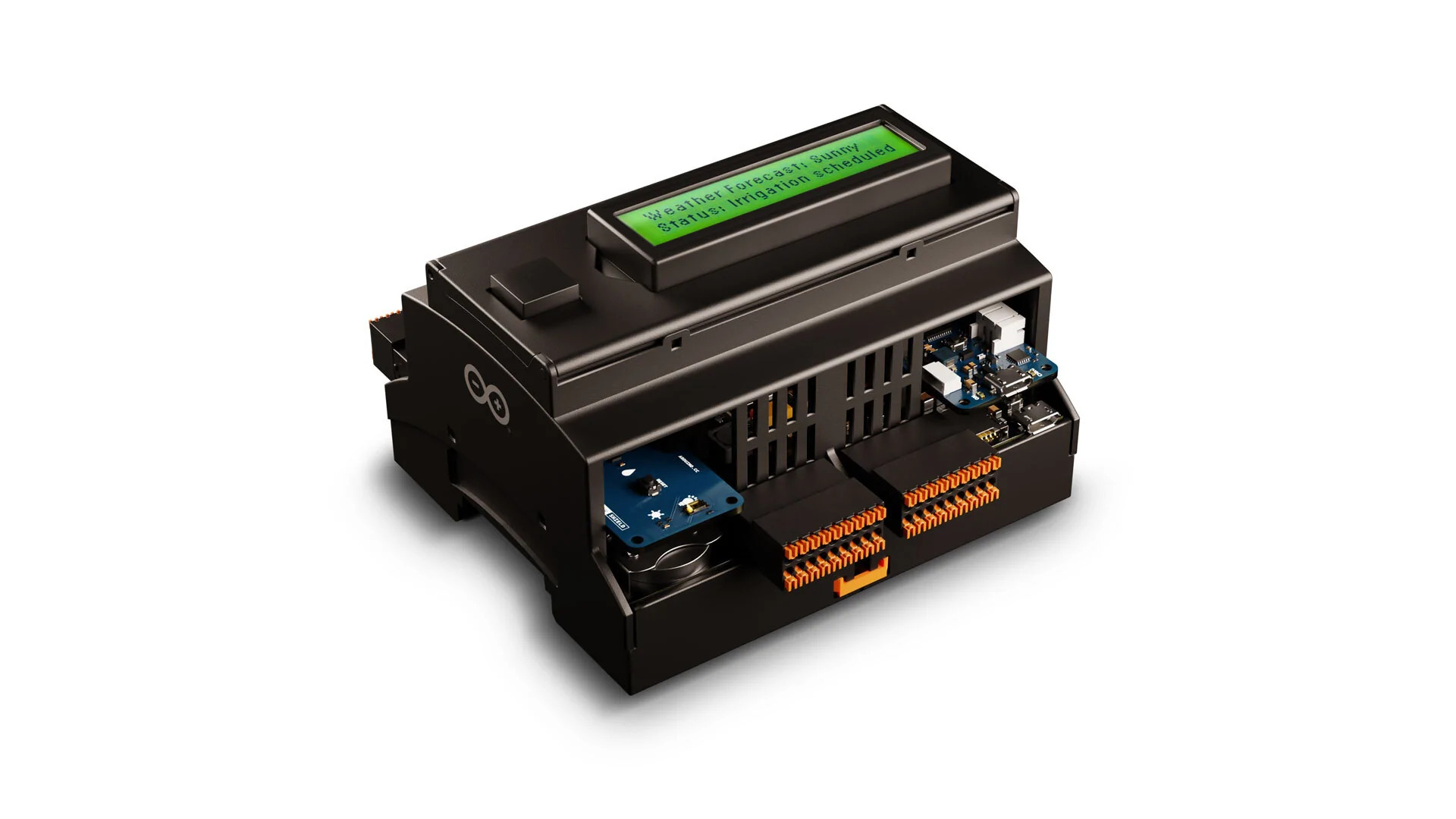 Arduino Edge Control Enclosure Kit is IP40-certified and fits DIN rail