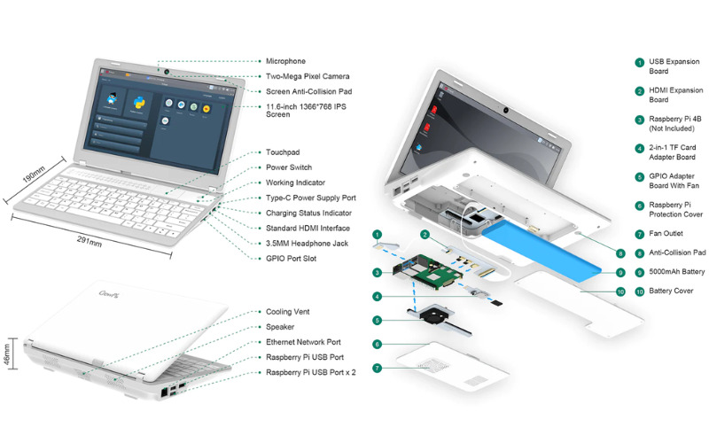 CrowPi L Specifications