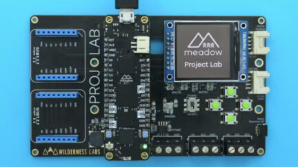 Wilderness Labs Project Lab reference board has several onboard sensors for prototyping