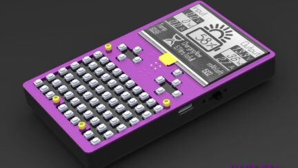 Crowdfunding ShaRPiKeebo handheld Linux computer comes with a Raspberry Pi