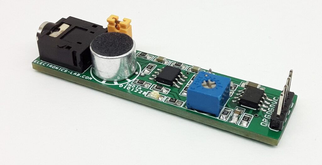 Accurate Acoustic Sensor – Sound Frequency to Voltage Converter