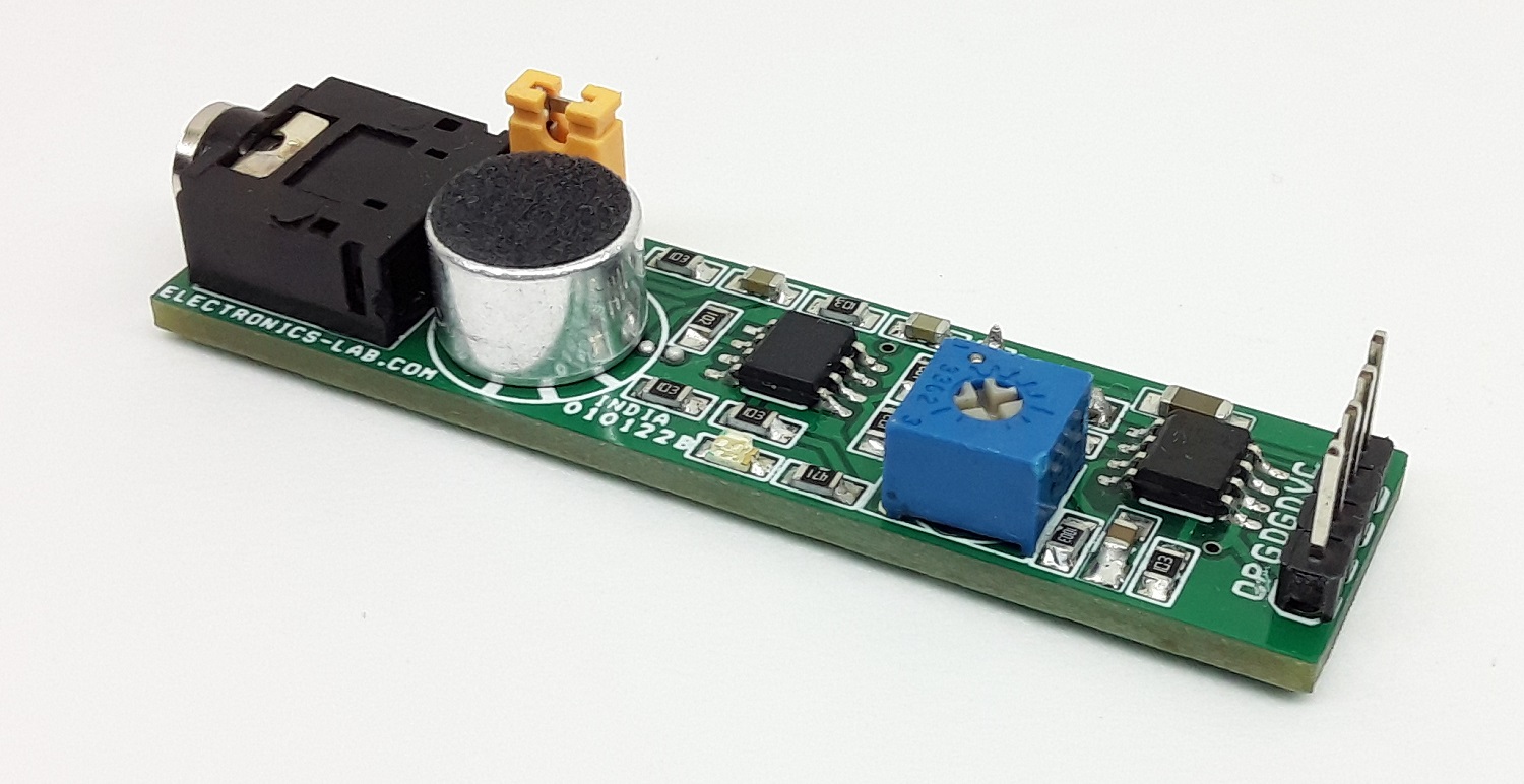 Accurate Acoustic Sensor – Sound Frequency to Voltage Converter