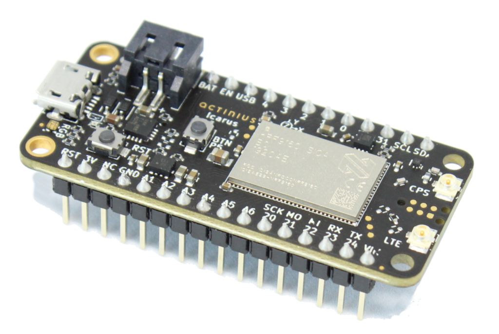 Actinius Icarus is a cellular IoT board with Nordic Semi nRF9160 SiP