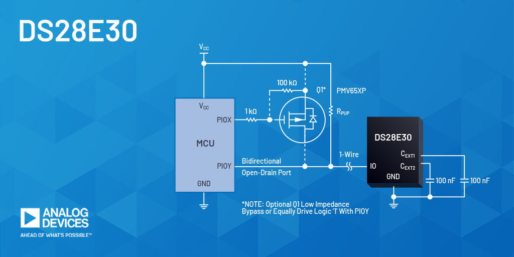 Maxim Integrated DS28E30 1-Wire® ECDSA Secure Authenticator