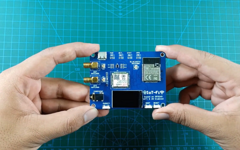 IoTFi cellular connectivity board with RP2040 microcontroller and inbuilt GPS technology