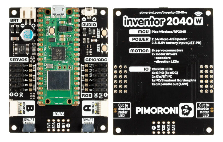Pimoroni Inventor 2040 W Board Electronics Lab Pimoroni Inventor 2040 W Board Electronics Lab