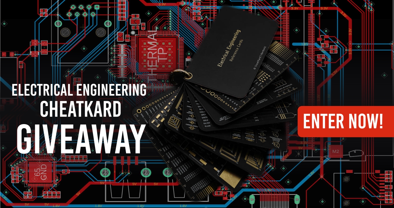 Giveaway of 3 x Electrical Engineer Cheatkards – CANCELED