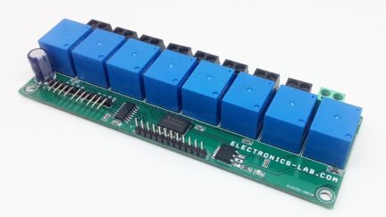 Really Large Size 7 Segment Display with SPI Interface – 8 Channel SPI Relay Board