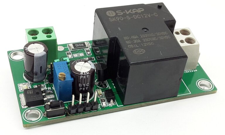 Over Current Trip Switch - Over Current Shutdown Relay - Electronics-Lab