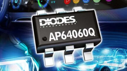 Diodes’s automotive-compliant 40V rated synchronous buck converter support high efficient operation and reduce EMI