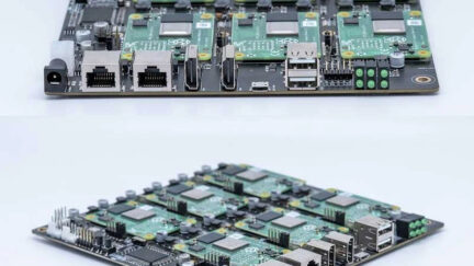 DeskPi Super6C Raspberry Pi CM4 Cluster Mini-ITX board 6 RPI CM4 supported