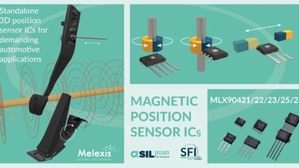 Melexis enhances 3D magnetic position sensors