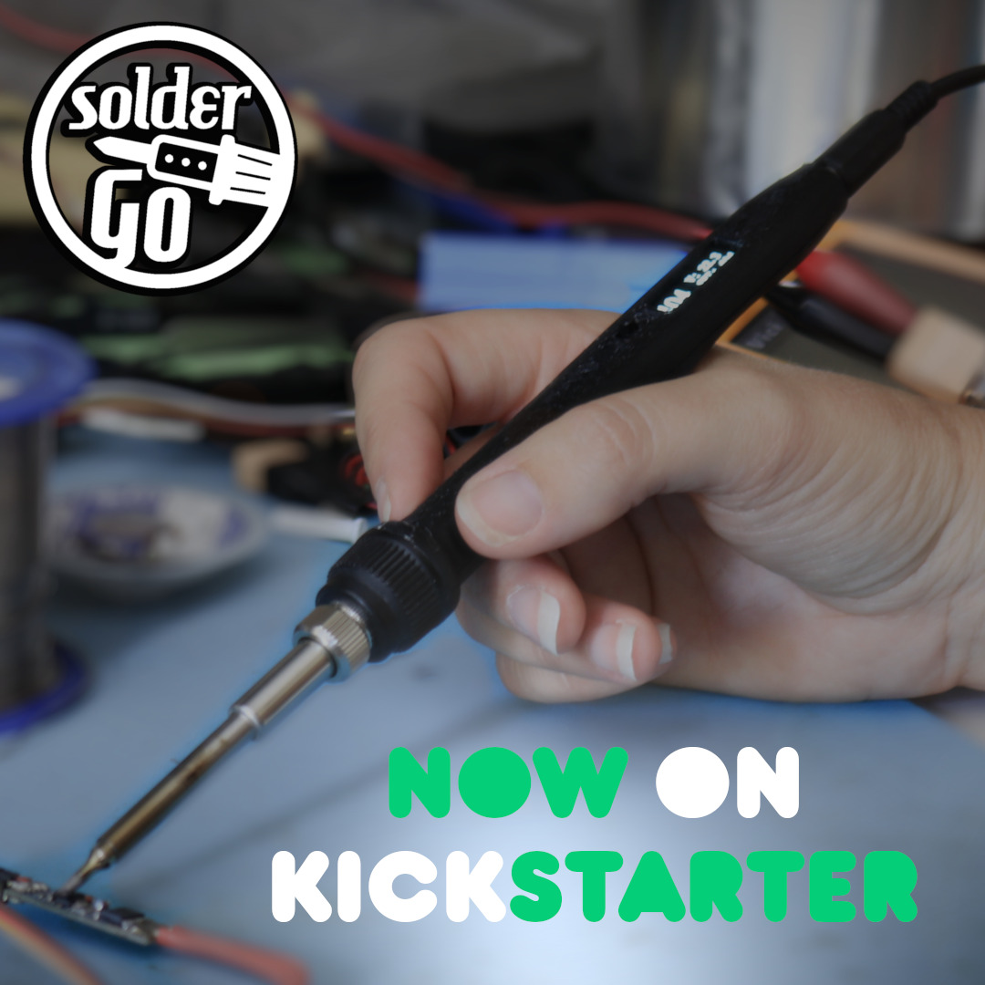 SolderGO the smart ergonomic soldering iron launches campaign on kickstarter
