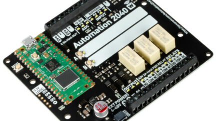 Automation 2040 W is a standalone monitoring and automation board with pre-soldered Pico W