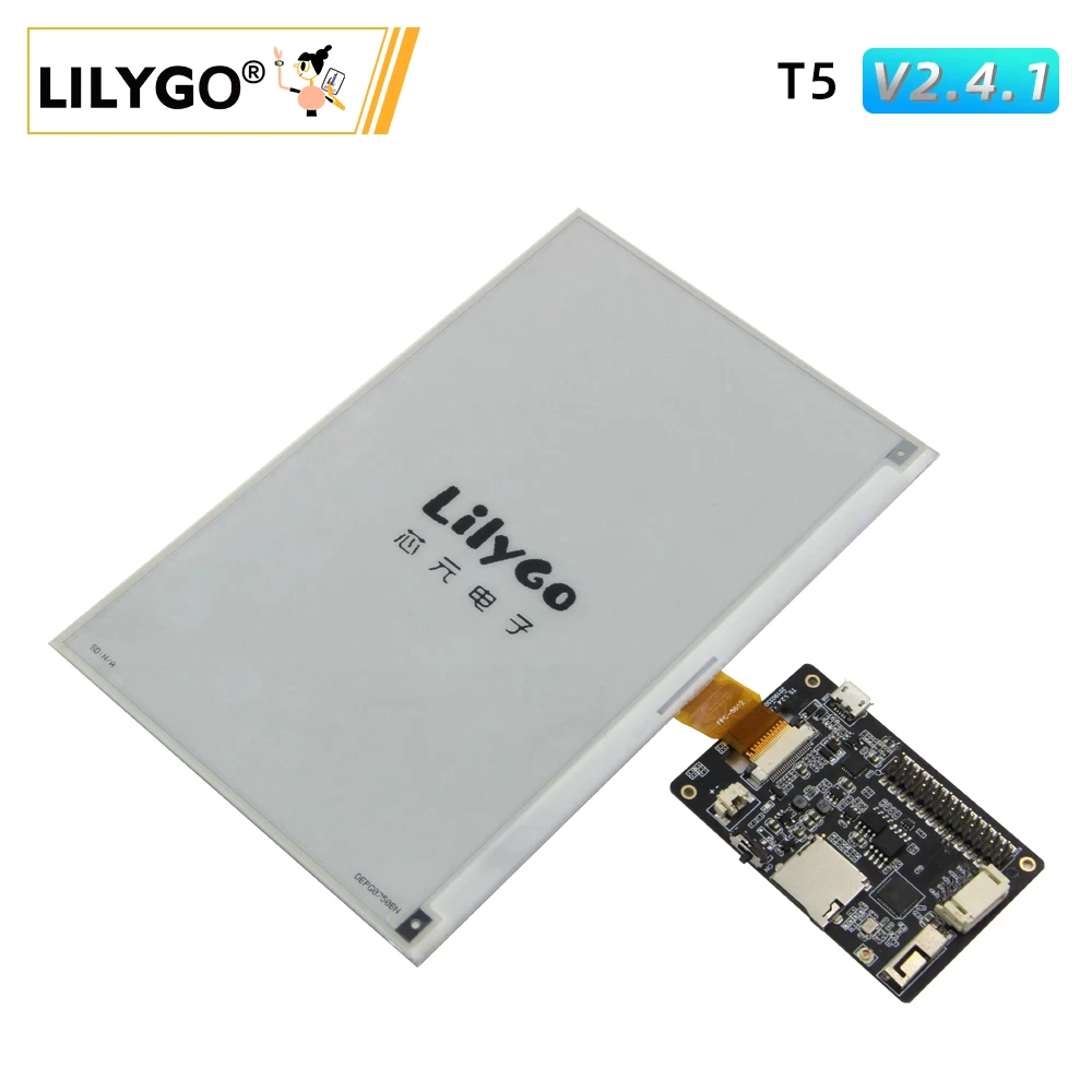 LilyGO now offers 7.5 inch E-paper Display for ESP32 Boards