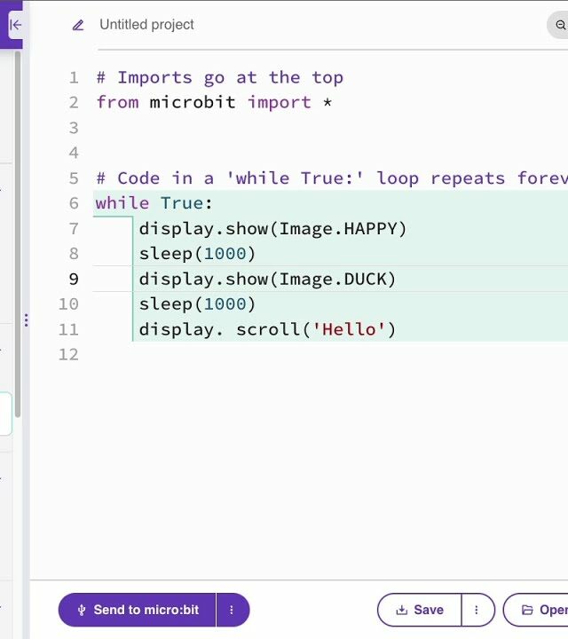 BBC launches a new Web Python Editor for micro:bit - Electronics-Lab.com