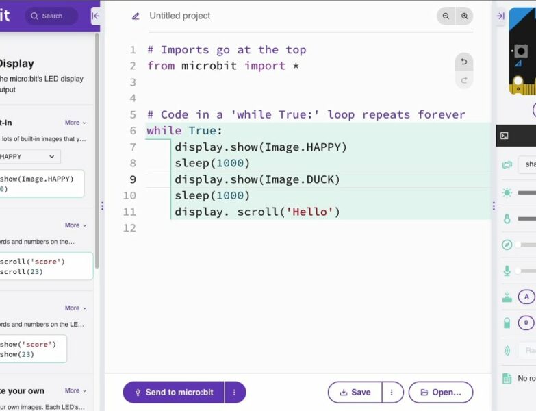 BBC launches a new Web Python Editor for micro:bit - Electronics-Lab.com