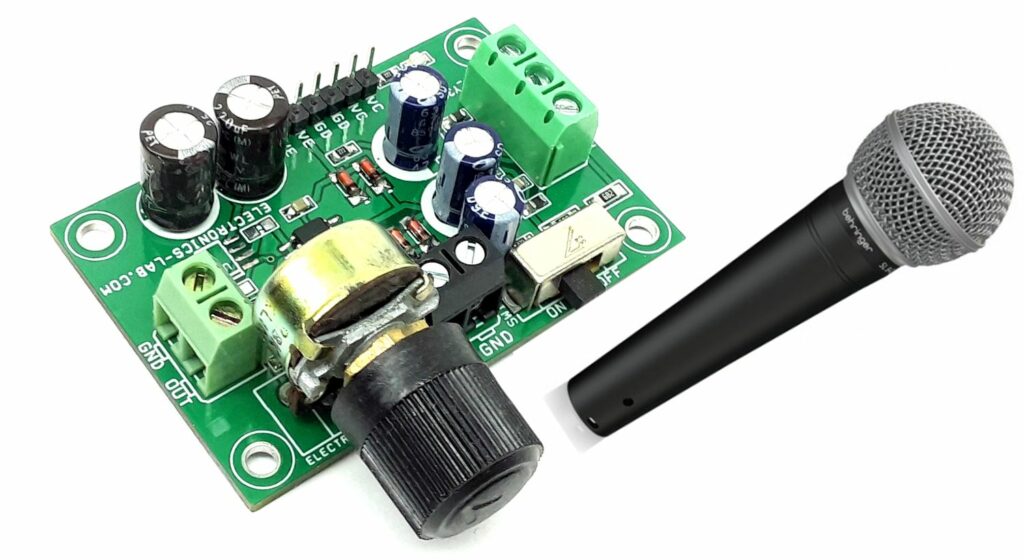 Phantom Powered Microphone Preamplifier Low Noise Professional