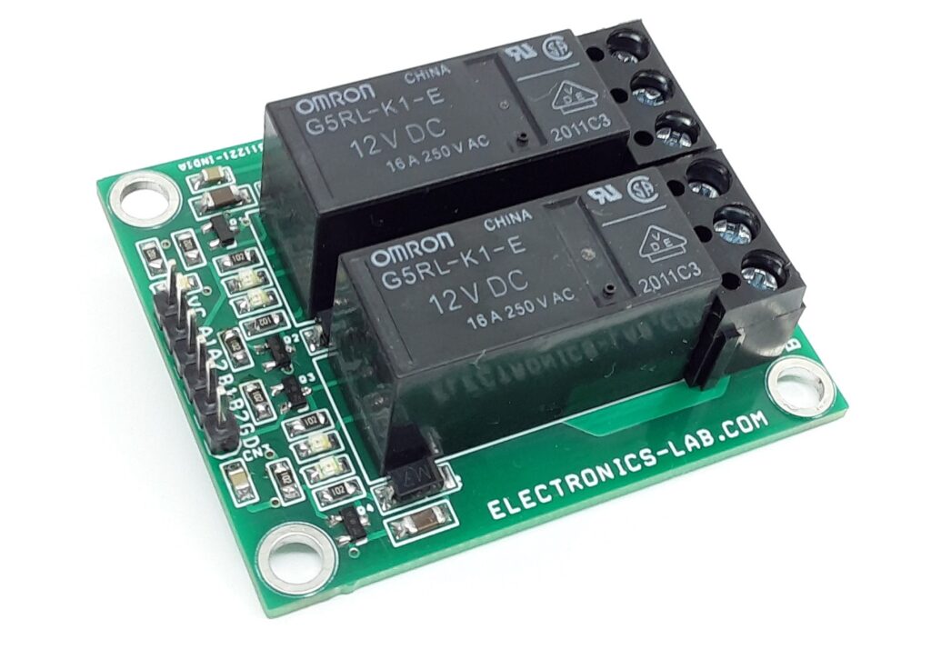 2 Channel Smart Dual Coil Latching Relay Board - 2 Channel Bistable ...
