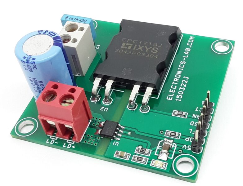 DC Solid State Power Relay with Current Feedback