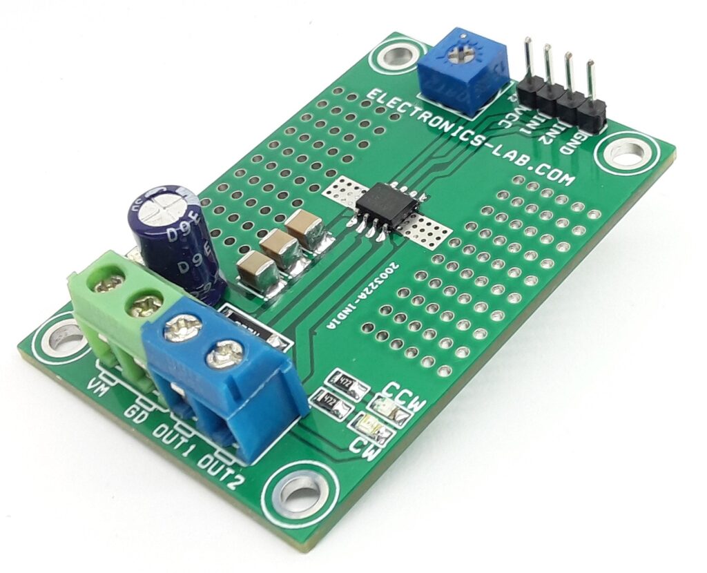 Brushed DC Motor Driver with Integrated Current Regulation