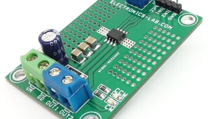 Brushed DC Motor Driver with Integrated Current Regulation