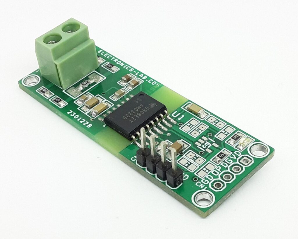 Isolated Voltage-Measurement with ±1V Input, Differential Output and Integrated DC/DC Converter