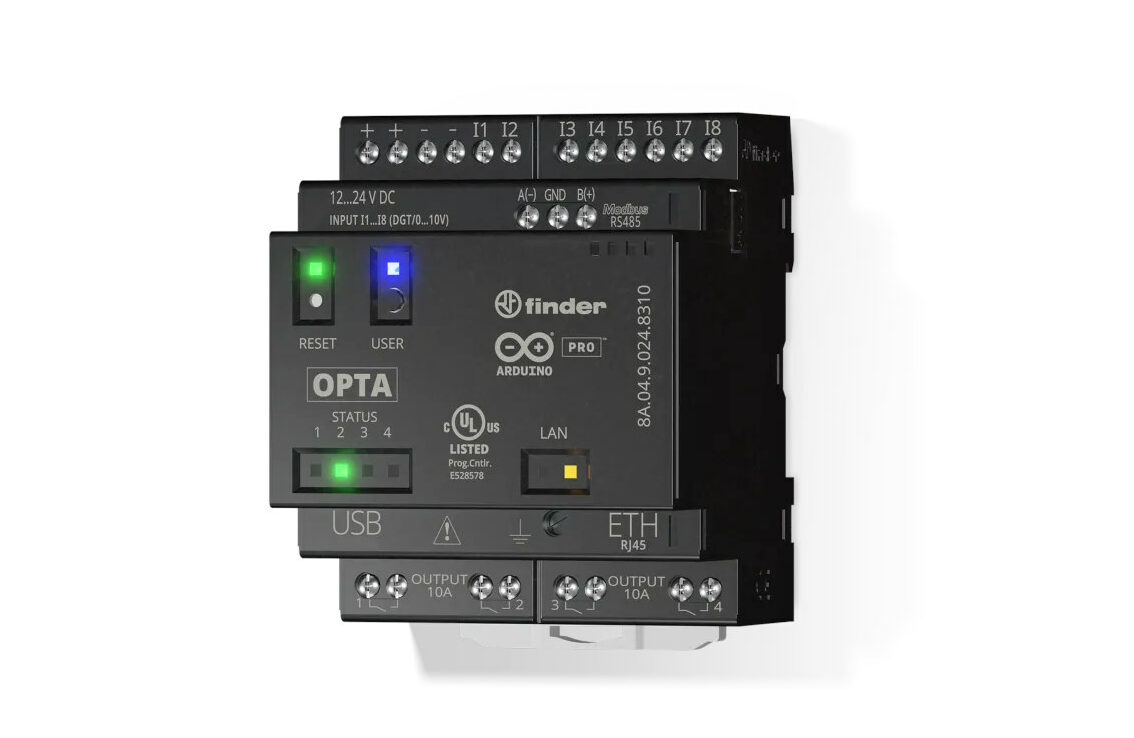 The Opta is Arduino’s first “Micro PLC” for the Industrial Internet of Things.