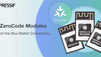 Plug-and-play automation is made possible by ESP-ZeroCode modules that are compatible with Μatter