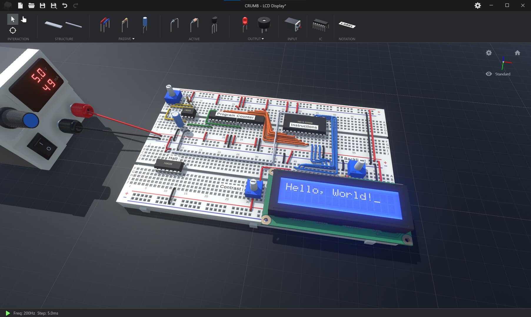 introduction-to-the-desktop-version-of-the-3d-crumb-breadboard-circuit-simulator-electronics