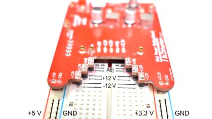 Pika Power Board is a simple breadboard power supply