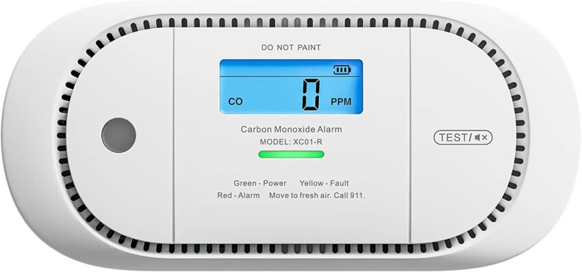 X-Sense 10-Year Battery Combination Smoke Carbon Monoxide Alarm Detector  with Large LCD Display, SC07, 1-Pack