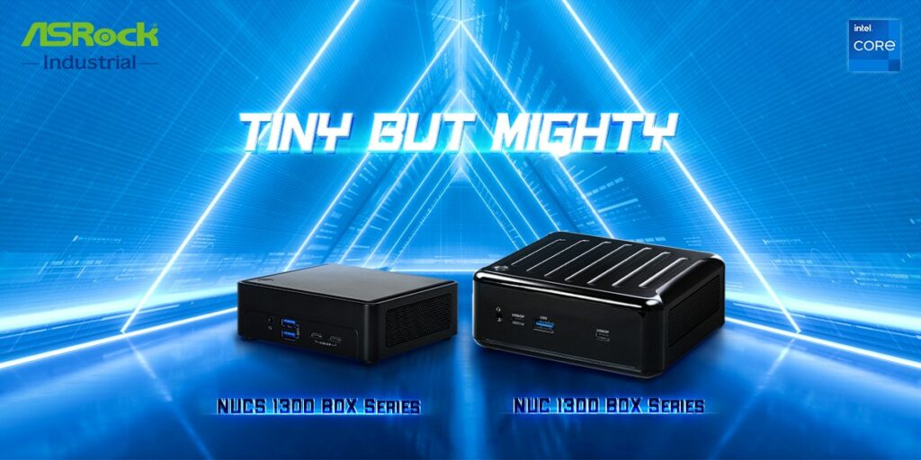 Tiny but Mighty- ASRock Industrial Releases NUC 1300 BOX/ NUCS 1300 BOX Series with 13th Gen Intel Core Processors Tiny but Mighty- ASRock Industrial Releases NUC 1300 BOX/ NUCS 1300 BOX Series with 13th Gen Intel Core Processors