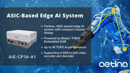 Aetina Launches AIE-CP1A-A1 ASIC-based Edge AI System for Computer Vision Applications
