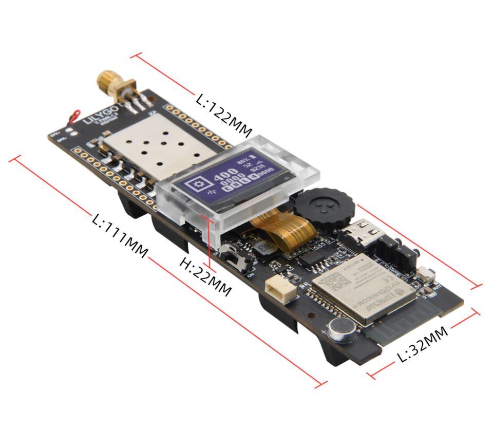 Walkie-Talkie module Built On Tiny ESP32 board