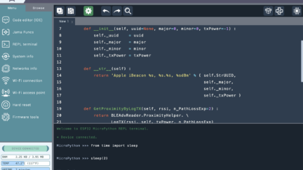 ESP32-MPY-Jama MicroPython IDE Programs ESP32 MCUs