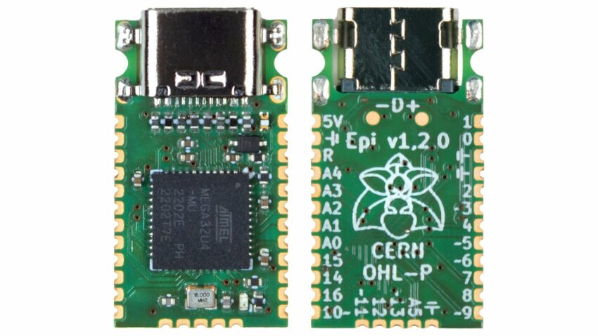 Epi 32U4 development board side view