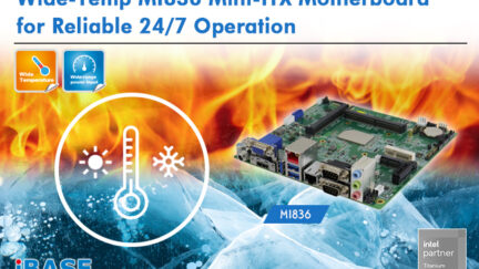 Wide-Temp MI836 Mini-ITX Motherboard for Reliable 24/7 Operation
