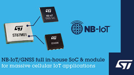 STMicroelectronics unveils NB-IoT modules with GNSS and geo-location capability