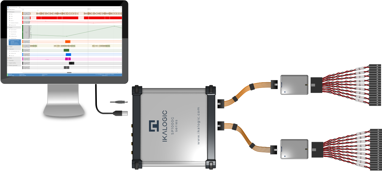 Analyze Logic Signals with SP1000G Series Logic Analyzer